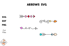 Arrows - SVG DXF PNG Product Image 1