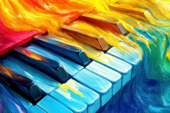 Abstract Piano Background Wallpaper Product Image 1