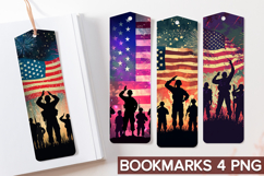 4th of July Bookmarks Sublimation - 4th of July Veteran PNG Product Image 1