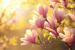 Magnolia Blossoms Background Wallpaper Product Image 1