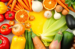 Fresh Vegetables Background Product Image 1