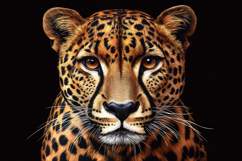 Amur Leopard with Dark Background Product Image 1