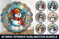 Snowman Stained Glass Wind Spinner - Snowman Wind Spinner Product Image 1