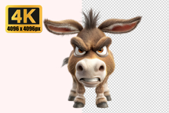 Cartoon Donkey Transparent PNG Product Image 1