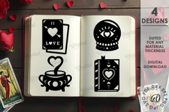 Themed Valentine&#039;s Day Elements. Mystical SVG Product Image 1