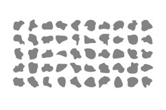 Abstract Fluid Shape stripe lines Set 100 V 3 Product Image 3
