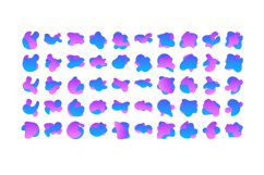 Liquid and fluid shape 100 Set V 1 Product Image 3
