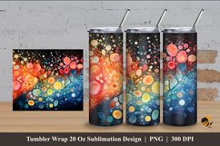 Colorful Microorganisms Tumbler Wrap Sublimation Design 4 Product Image 1