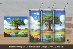 Symphony of Nature Tumbler Wrap Sublimation Design 4 Product Image 1