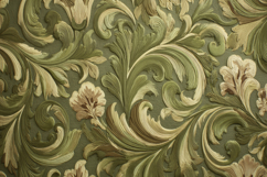 Green Floral Pattern Background Product Image 1