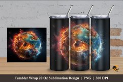 Period Illustration Tumbler Wrap Sublimation Design 4 Product Image 1