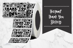 Thank You Rainbow Small Business Thermal Stickers Product Image 1