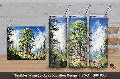 Biggest Tree Tumbler Wrap Sublimation Design 4 Product Image 1