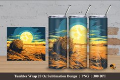Hay Illustration Tumbler Wrap Sublimation Design 4 Product Image 1