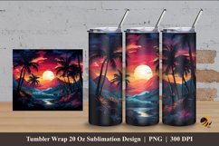 Beauty Valley Tumbler Wrap Sublimation Design 4 Product Image 1