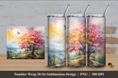 Beautiful Birds Tumbler Wrap Sublimation Design 4 Product Image 1