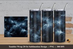 Thunder Tumbler Wrap Sublimation Design 4 Product Image 1
