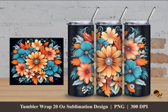 Dazzling Beauty Tumbler Wrap Sublimation Design 4 Product Image 1