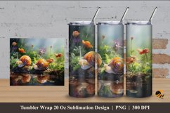 Snail Life Tumbler Wrap Sublimation Design 4 Product Image 1