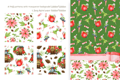 Christmas Lantern Home Watercolor Clipart Set 45 Elements Product Image 4