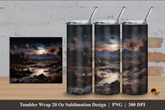 Ancient Nature Tumbler Wrap Sublimation Design 4 Product Image 1