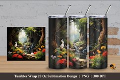 Wild Animals Tumbler Wrap Sublimation Design 4 Product Image 1