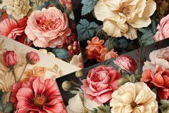 Vintage Hollyhocks and Roses Product Image 5
