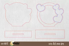 Family Photo Frame SVG. 3D Photo Frame Laser Cut Product Image 2