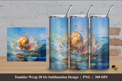 Snail Shell Tumbler Wrap Sublimation Design 4 Product Image 1