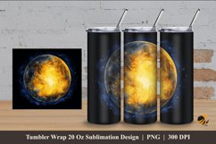 Moon Light Tumbler Wrap Sublimation Design 4 Product Image 1