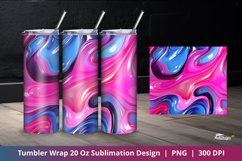 Acrylic Liquid Tumbler Wrap Sublimation 4 Product Image 1