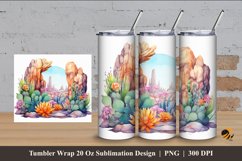Happy Door Tumbler Wrap Sublimation Design 4 Product Image 1