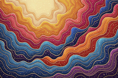 Abstract Colorful Wavy Background Product Image 1