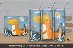 Cute Crocodile Tumbler Wrap Sublimation Design 4 Product Image 1