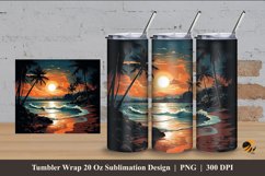 Cold Night Tumbler Wrap Sublimation Design 4 Product Image 1
