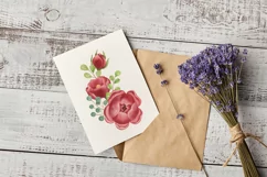 Watercolor Rose Flower Bouquets. Sublimation PNG Clipart. Product Image 3