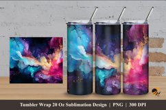 Cosmic Mix Color Tumbler Wrap Sublimation Design 4 Product Image 1