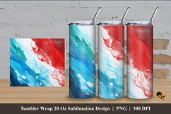 Painting Color Blend Tumbler Wrap Sublimation Design 4 Product Image 1