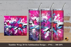 Graffity Splash Tumbler Wrap Sublimation Design 4 Product Image 1