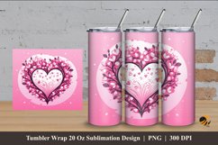 Sweet Love Tumbler Wrap Sublimation Design 4 Product Image 1