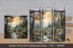 Wildlife Tumbler Wrap Sublimation Design 4 Product Image 1