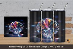 Luxury Diamond Tumbler Wrap Sublimation Design 4 Product Image 1