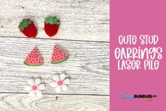 Cute Stud Earrings | Laser File Product Image 1