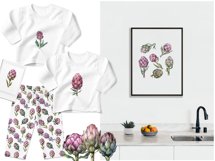 Artichoke art, Vegan clipart, Chinese artichoke clipart Product Image 4