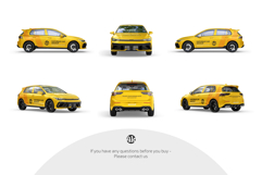 Hatchback Car Mockup Set Product Image 4