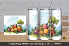 Tomato Vegetables Tumbler Wrap Sublimation Design 4 Product Image 1