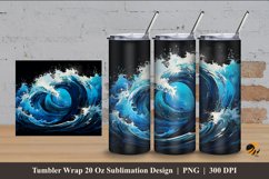 Graffiti Wave Tumbler Wrap Sublimation Design 4 Product Image 1