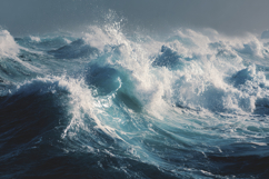Ocean Waves Background Wallpaper Product Image 1
