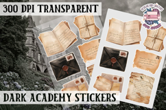 Gothic sticker sheet Magic Scrapbook PNG Spells Witch Product Image 1