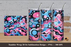 Pastel Bacterial Tumbler Wrap Sublimation Design 4 Product Image 1